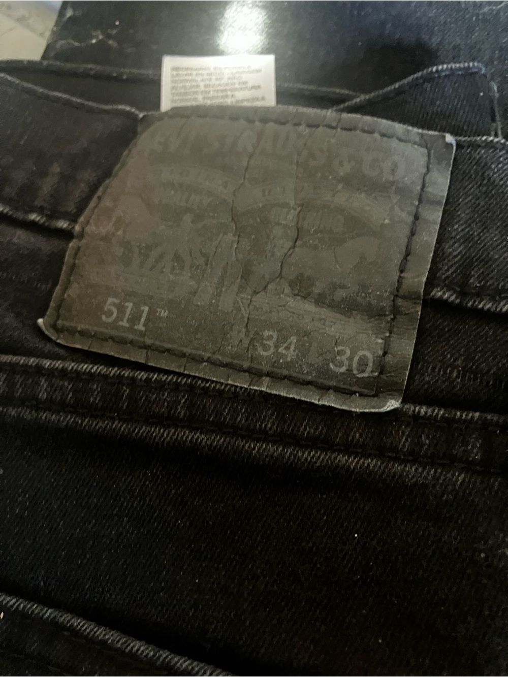 Levi's 514 w34/L30 Slim Men's Jeans in Black